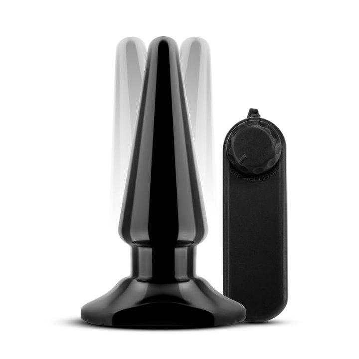 Anal Adventures Basic Vibrating Anal Pleaser - Black 10.1 cm Vibrating Butt Plug – Sex toys NZ by Naughtyhut. Discreet delivery nationwide.