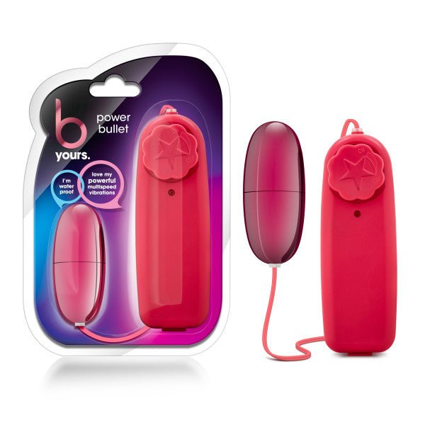 B Yours - Power Bullet - Cerise 5.3 cm (2.1'') Bullet – Sex toys NZ by Naughtyhut. Discreet delivery nationwide.
