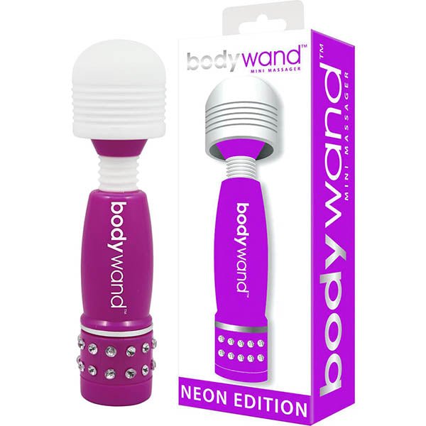 Bodywand Mini Massager Neon Edition - Neon Purple Mini Massage Wand – Sex toys NZ by Naughtyhut. Discreet delivery nationwide.