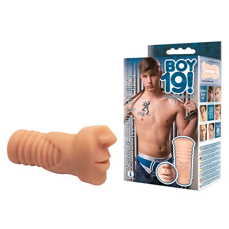 Boy 19! Miles Mathews - Flesh Male Mouth Teen Twink Stroker – Sex toys NZ by Naughtyhut. Discreet delivery nationwide.