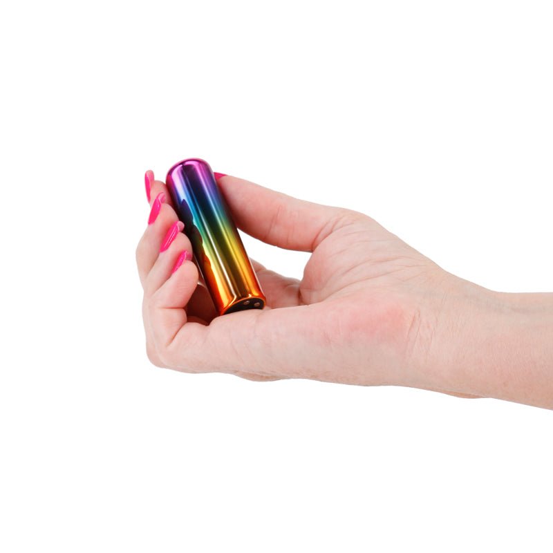 Chroma Rainbow - Small - Metallic Rainbow 6.8 cm USB Rechargeable Bullet – Sex toys NZ by Naughtyhut. Discreet delivery nationwide.