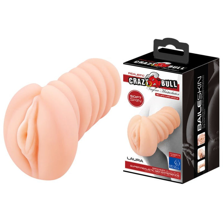 Buy CRAZY BULL LAURA Vagina Stroker - Flesh Vagina Stroker – Naughtyhut NZ sex toys online. Discreet delivery & top brands.
