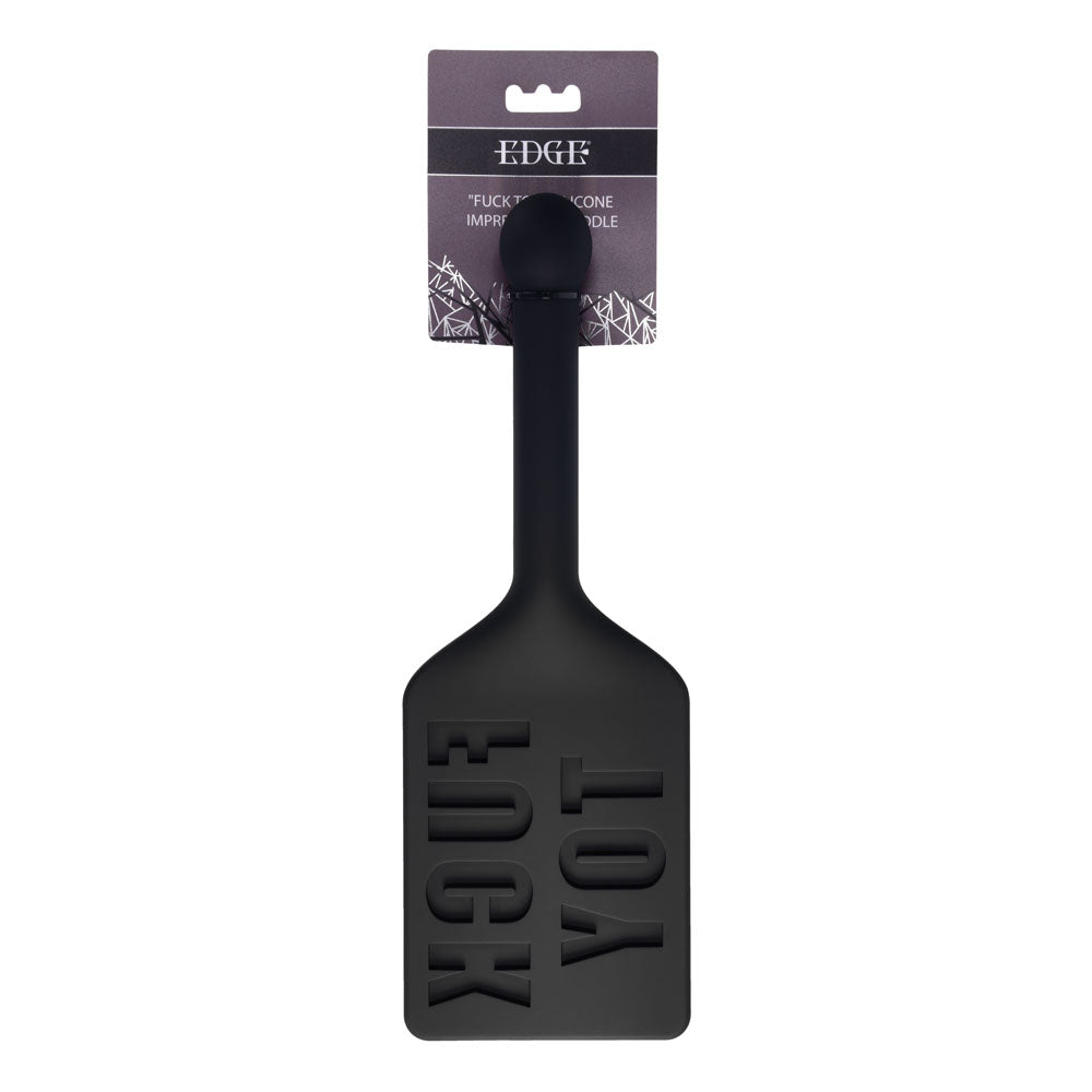 EDGE FUCK TOY Silicone Paddle - Black Silicone Spanking Paddle – Sex toys NZ by Naughtyhut. Discreet delivery nationwide.