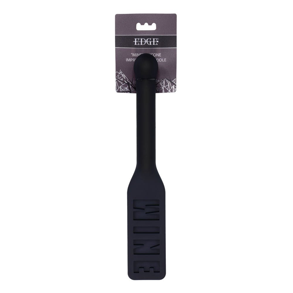 EDGE MINE Silicone Paddle - Black Spanking Paddle – Sex toys NZ by Naughtyhut. Discreet delivery nationwide.