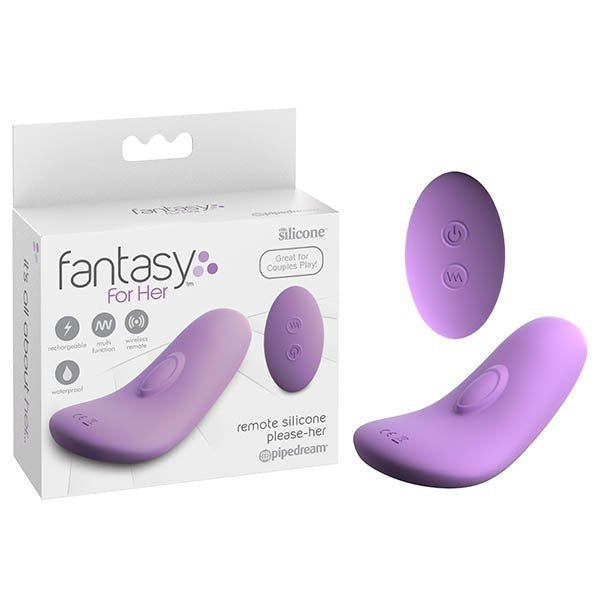 Fantasy For Her Remote Silicone Please - Her - Purple USB Rechargeable Stimulator with Wireless Remote – Sex toys NZ by Naughtyhut. Discreet delivery nationwide.