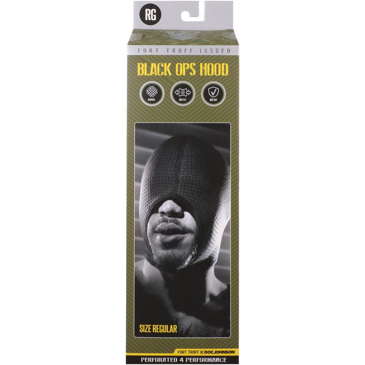 Fort Troff Black Ops Hood Regular - Black Hood – Sex toys NZ by Naughtyhut. Discreet delivery nationwide.