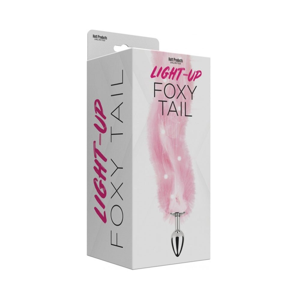 Buy Foxy Tail - Light Up Faux Fur Butt Plug With Multicolored Light Pattern – Naughtyhut NZ sex toys online. Discreet delivery & top brands.