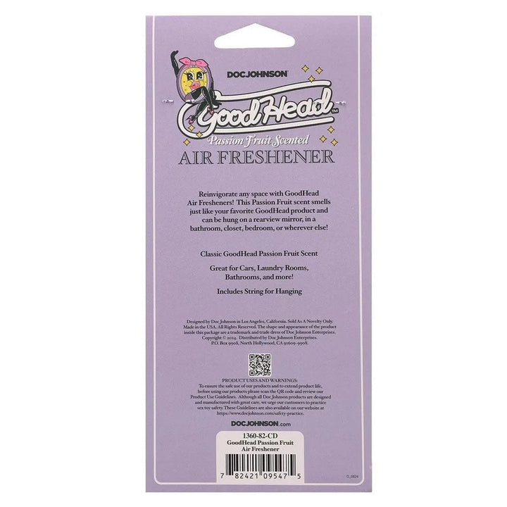 Buy GoodHead Air Freshener - Passion Fruit - Passion Fruit Scented Air Freshener – Naughtyhut NZ sex toys online. Discreet delivery & top brands.