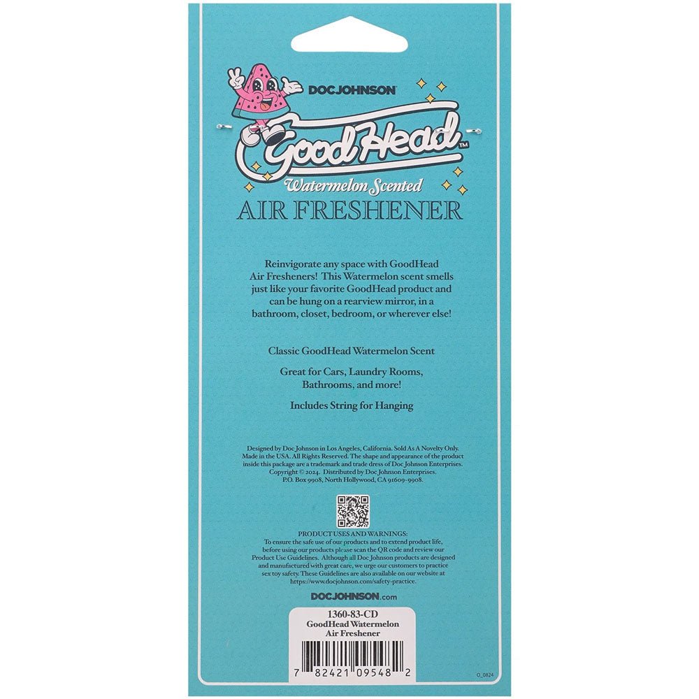 Buy GoodHead Air Freshener - Watermelon - Watermelon Scented Air Freshener – Naughtyhut NZ sex toys online. Discreet delivery & top brands.