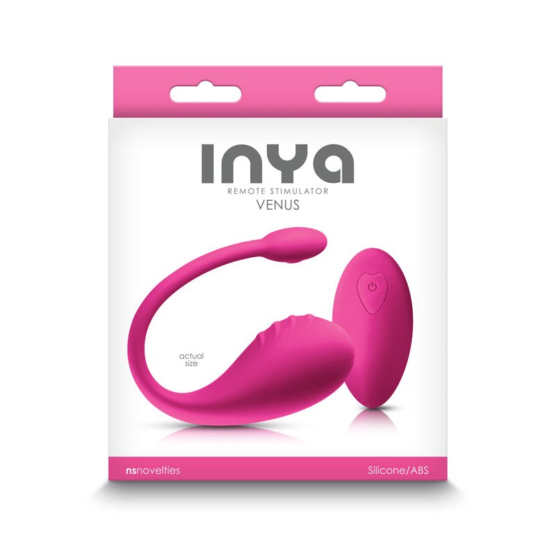 Buy INYA Venus - Pink - Pink USB Rechargeable Stimulator with Remote – Naughtyhut NZ sex toys online. Discreet delivery & top brands.