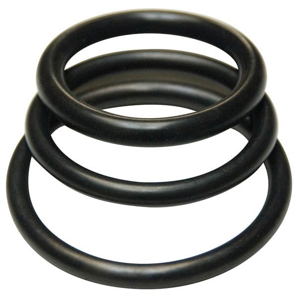 KinkLab Rubber Cock Rings - Black Rubber Cock Rings - Set of 3 Sizes – Sex toys NZ by Naughtyhut. Discreet delivery nationwide.