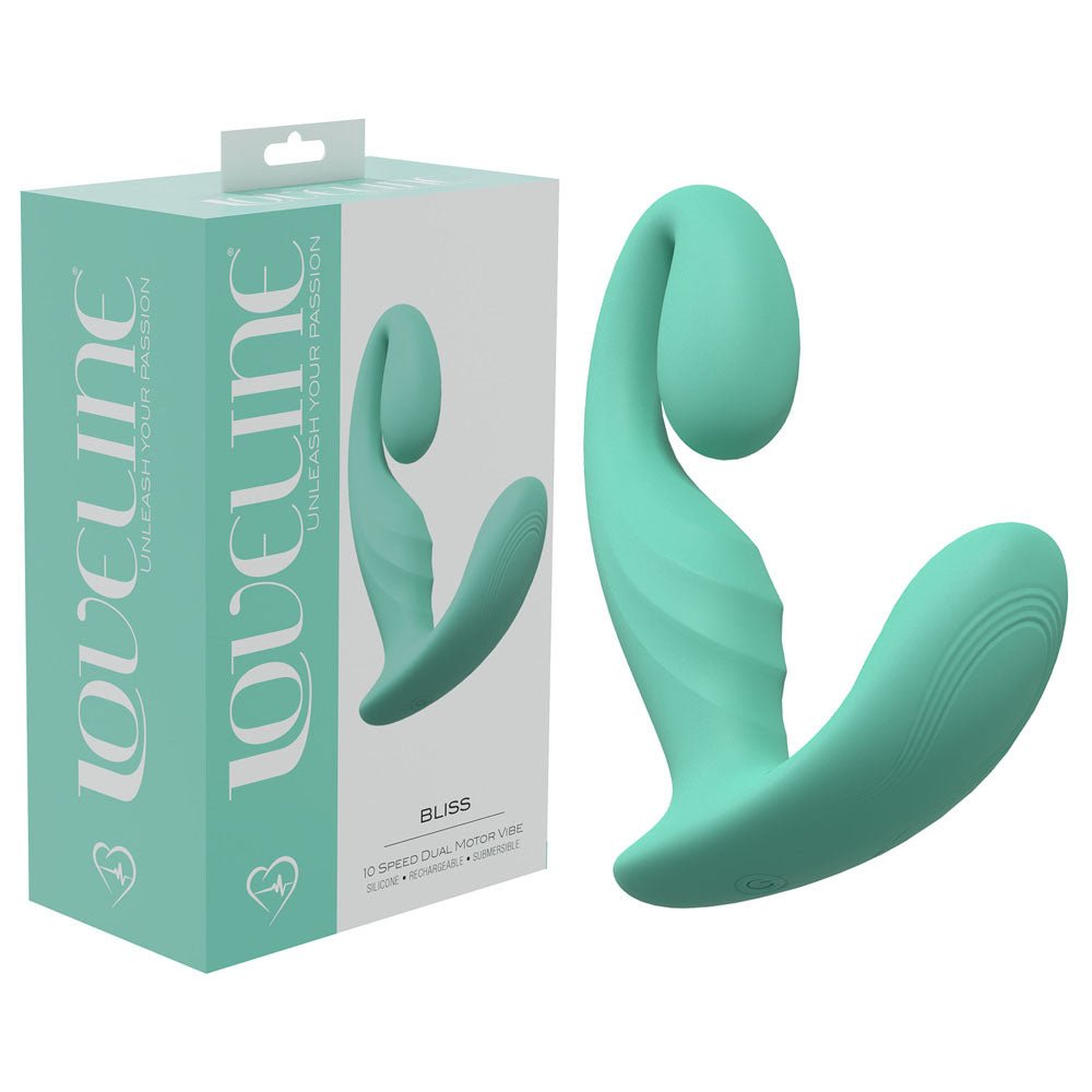 LOVELINE Bliss - Green - Green 11.5 cm USB Rechargeable Vibrator – Sex toys NZ by Naughtyhut. Discreet delivery nationwide.