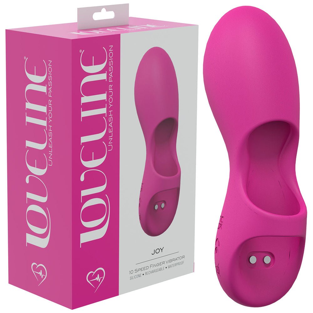 LOVELINE Joy - Pink - Pink USB Rechargeable Finger Stimulator – Sex toys NZ by Naughtyhut. Discreet delivery nationwide.