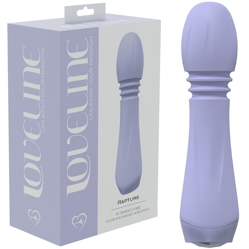 LOVELINE Rapture - Lavender 13.5 cm USB Rechargeable Massage Wand – Sex toys NZ by Naughtyhut. Discreet delivery nationwide.