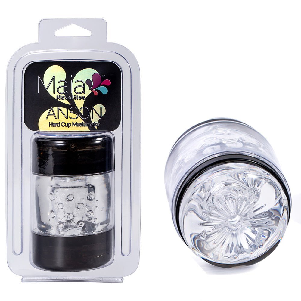 Maia ANSON - Clear Double Ended Stroker – Sex toys NZ by Naughtyhut. Discreet delivery nationwide.