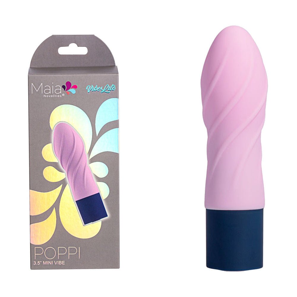 Maia POPPI - Light Pink 8.9 cm USB Rechargeable Bullet – Sex toys NZ by Naughtyhut. Discreet delivery nationwide.
