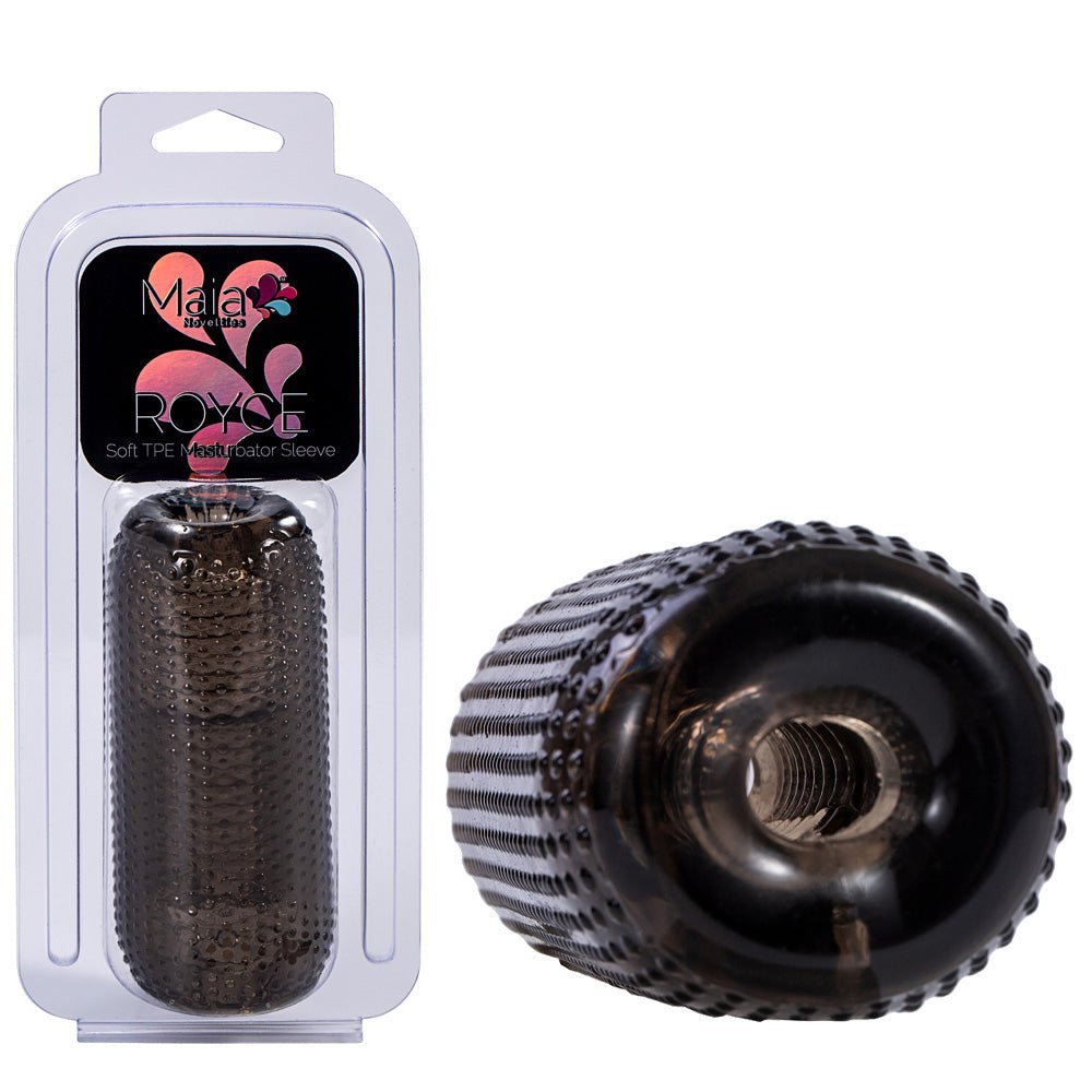 Maia ROYCE - Black - Black 12 cm Stroker – Sex toys NZ by Naughtyhut. Discreet delivery nationwide.