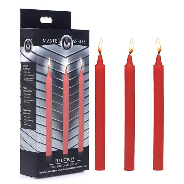 Master Series Fetish Drip Candles - Red - 3 Pack – Sex toys NZ by Naughtyhut. Discreet delivery nationwide.