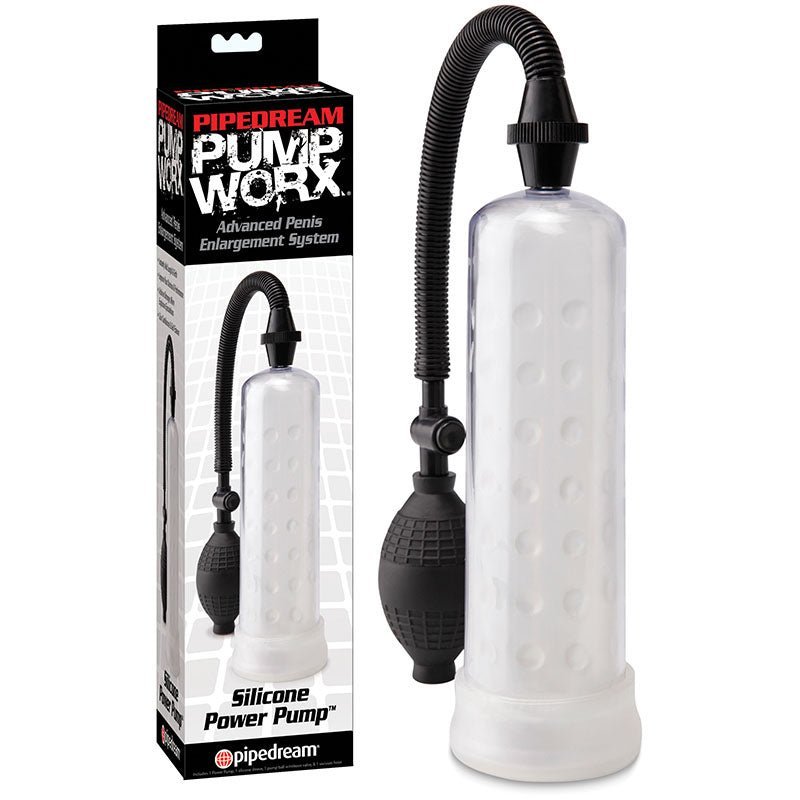 Pump Worx Silicone Power Pump - Clear Penis Pump – Sex toys NZ by Naughtyhut. Discreet delivery nationwide.