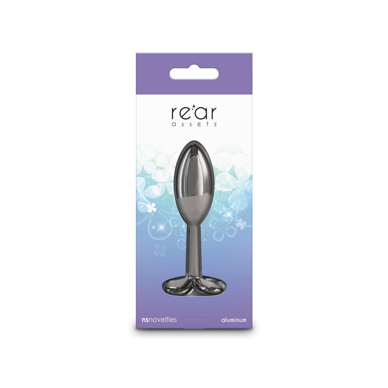 Rear Assets Clover - Gunmetal - Gunmetal 9.2 cm Metallic Butt Plug – Sex toys NZ by Naughtyhut. Discreet delivery nationwide.