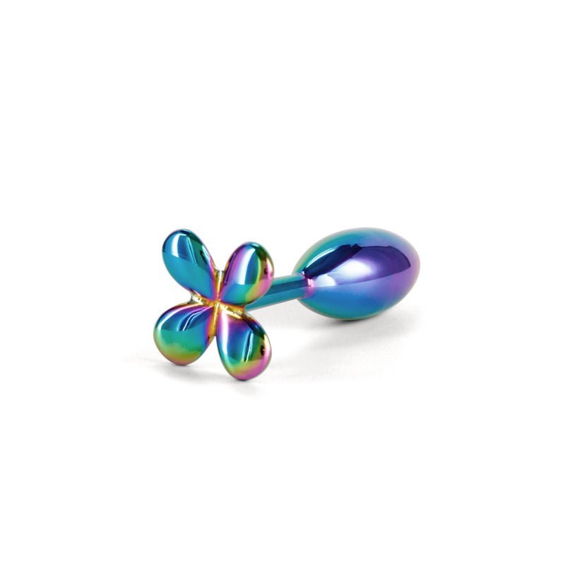 Rear Assets Clover - Multicolour - Multicoloured 9.2 cm Metallic Butt Plug – Sex toys NZ by Naughtyhut. Discreet delivery nationwide.