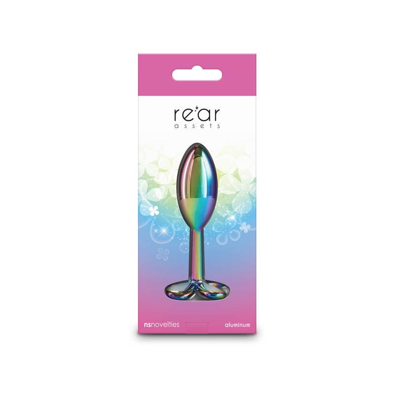 Rear Assets Clover - Multicolour - Multicoloured 9.2 cm Metallic Butt Plug – Sex toys NZ by Naughtyhut. Discreet delivery nationwide.