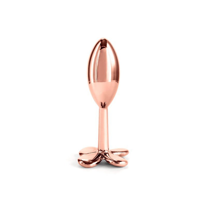 Rear Assets Clover - Rose Gold - Rose Gold 9.2 cm Metallic Butt Plug – Sex toys NZ by Naughtyhut. Discreet delivery nationwide.