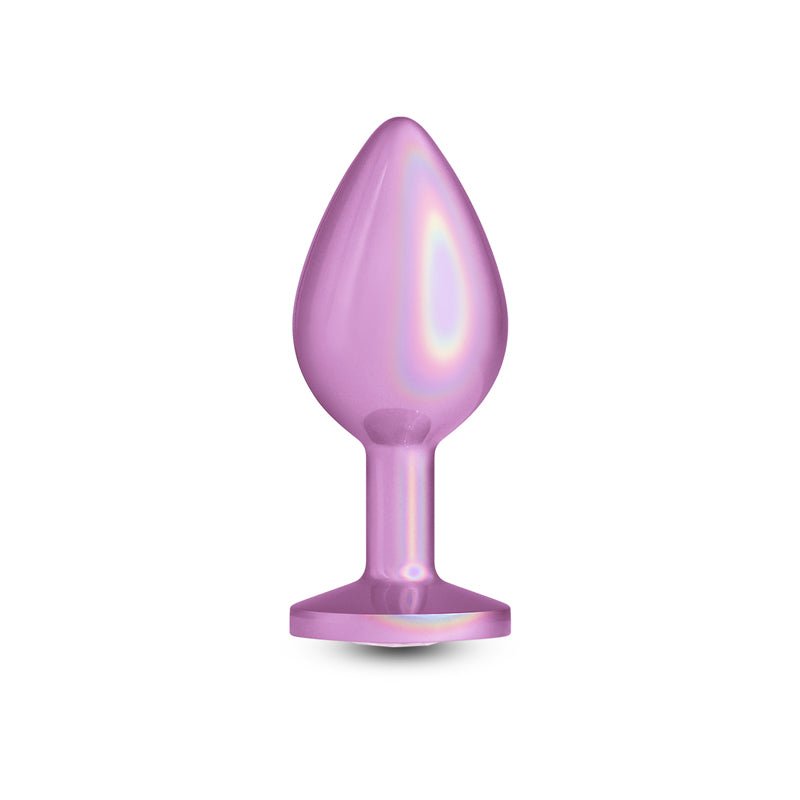 Rear Assets Iridescent Pink - Medium - Iridescent Pink 8.2 cm Medium Butt Plug – Sex toys NZ by Naughtyhut. Discreet delivery nationwide.