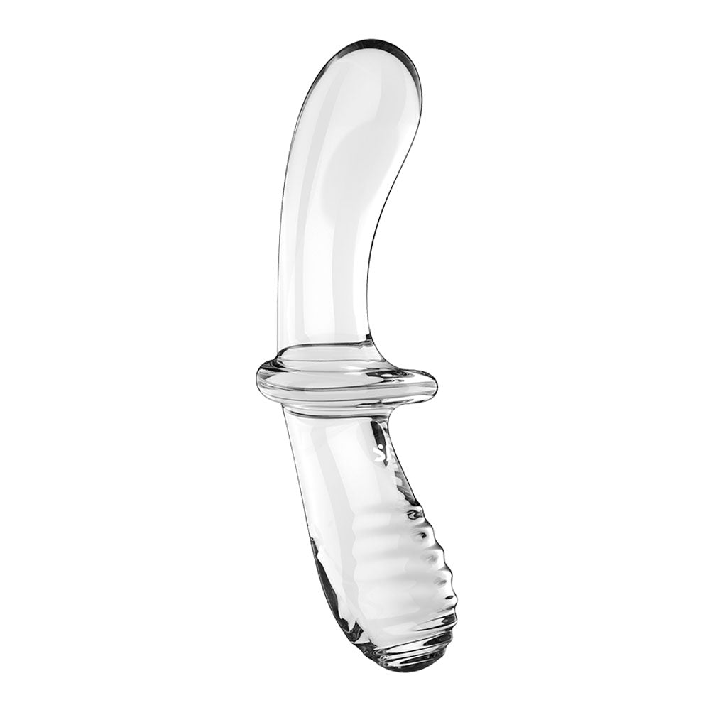 Buy Satisfyer Double Crystal - Clear Glass Double Ended Dildo – Naughtyhut NZ sex toys online. Discreet delivery & top brands.