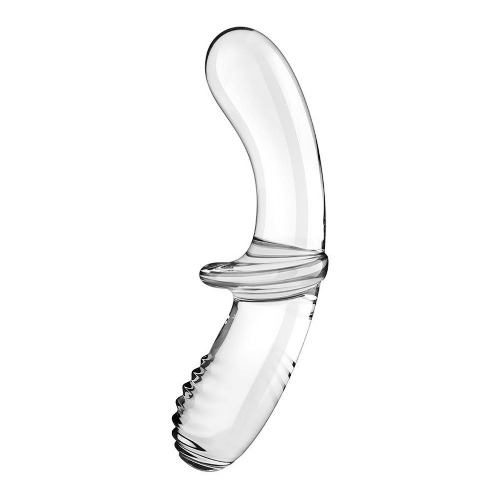 Buy Satisfyer Double Crystal - Clear Glass Double Ended Dildo – Naughtyhut NZ sex toys online. Discreet delivery & top brands.