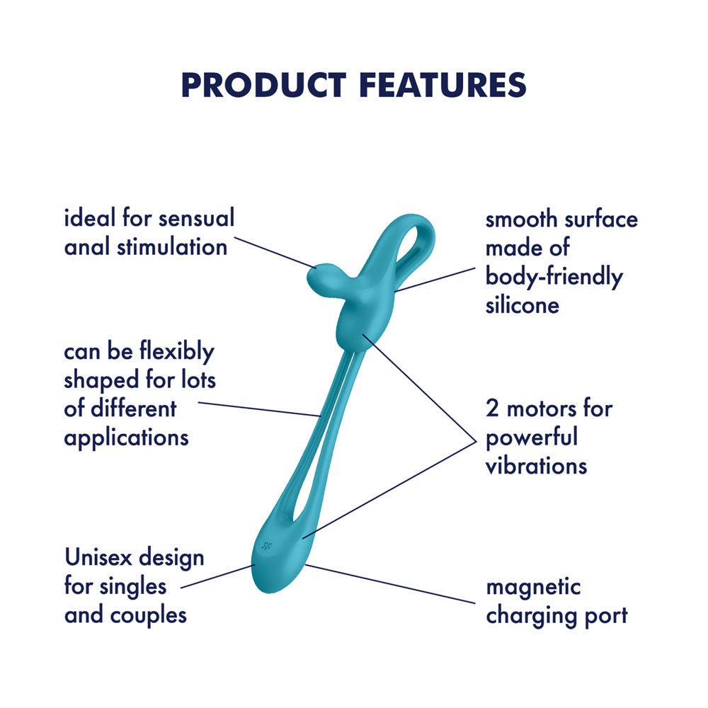 Buy Satisfyer Plug & Play 1 - Blue USB Rechargeable Couples Stimulator – Naughtyhut NZ sex toys online. Discreet delivery & top brands.