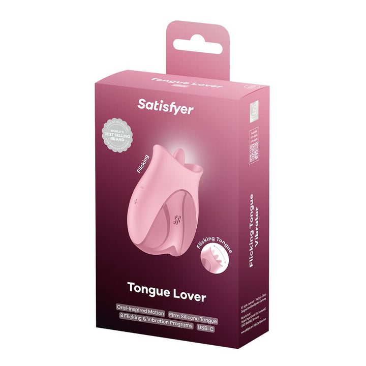 Satisfyer Tongue Lover - Pink USB Rechargeable Flicking Stimulator – Sex toys NZ by Naughtyhut. Discreet delivery nationwide.
