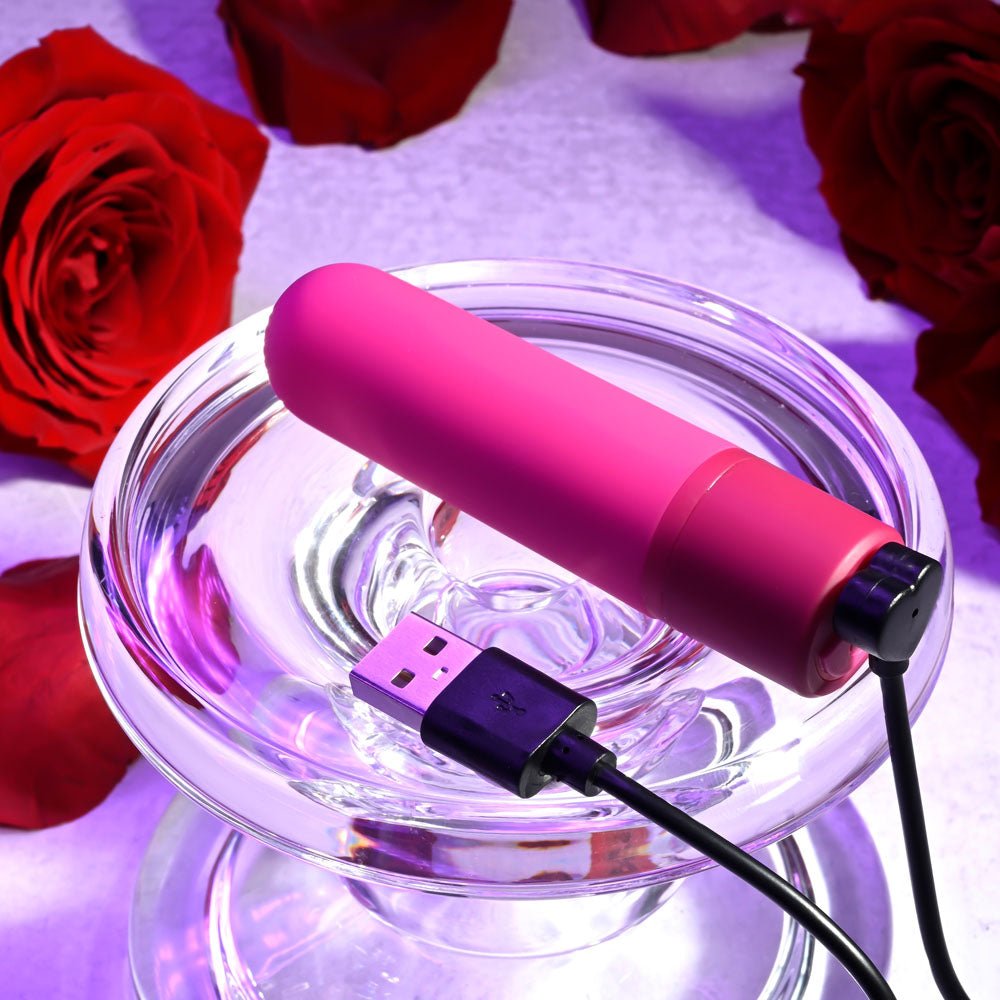 Selopa TINY TEMPTATION - Pink 9.2 cm USB Rechargeable Bullet – Sex toys NZ by Naughtyhut. Discreet delivery nationwide.
