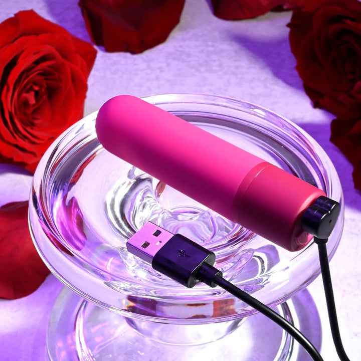 Selopa TINY TEMPTATION - Pink 9.2 cm USB Rechargeable Bullet – Sex toys NZ by Naughtyhut. Discreet delivery nationwide.