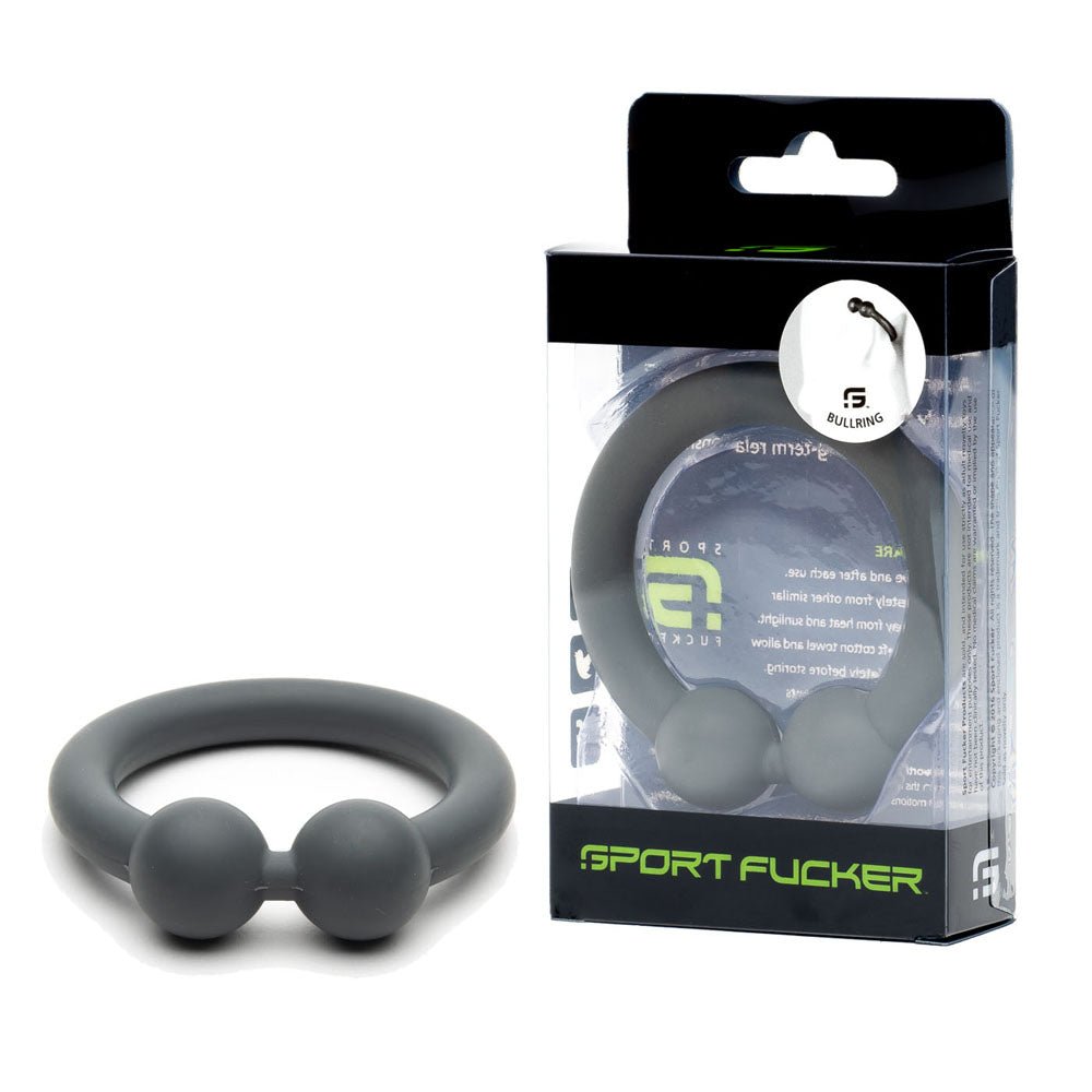 Sport Fucker Bullring - Grey Cock Ring – Sex toys NZ by Naughtyhut. Discreet delivery nationwide.