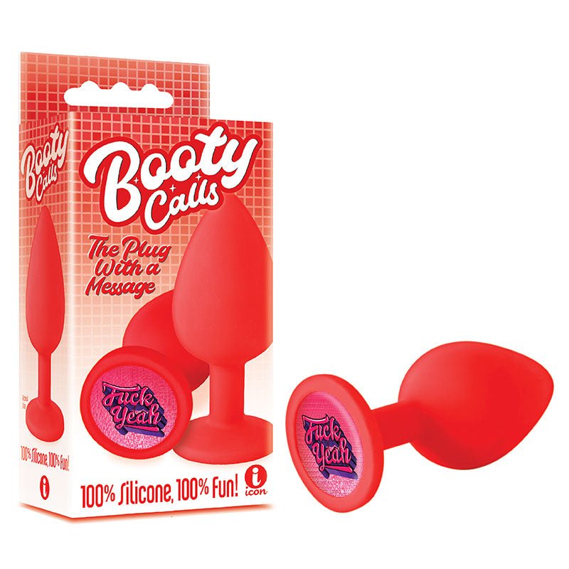 Buy The 9's Booty Calls - Fuck Yeah - Red Butt Plug – Naughtyhut NZ sex toys online. Discreet delivery & top brands.