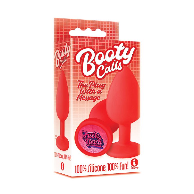 Buy The 9's Booty Calls - Fuck Yeah - Red Butt Plug – Naughtyhut NZ sex toys online. Discreet delivery & top brands.