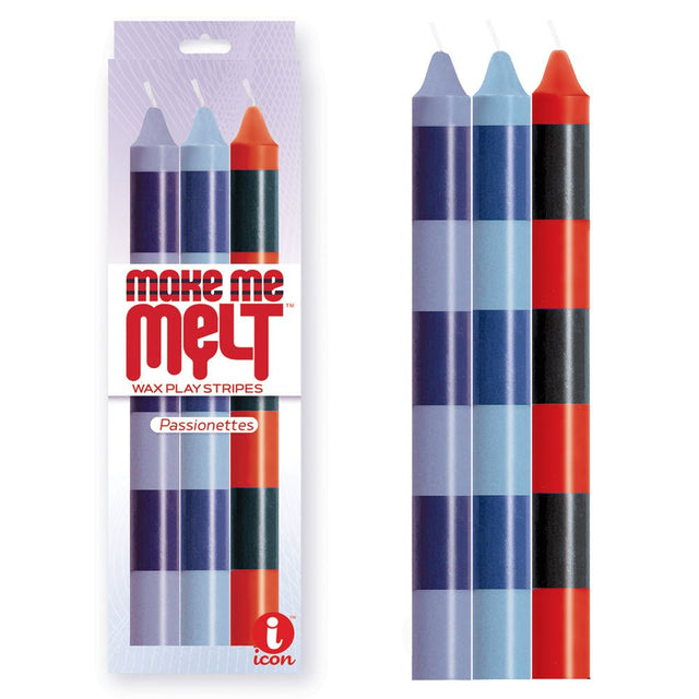 Buy The 9's Make Me Melt Drip Candle 3 - Pk, Passionettes - Passion Coloured Drip Candles - 3 Pack – Naughtyhut NZ sex toys online. Discreet delivery & top brands.