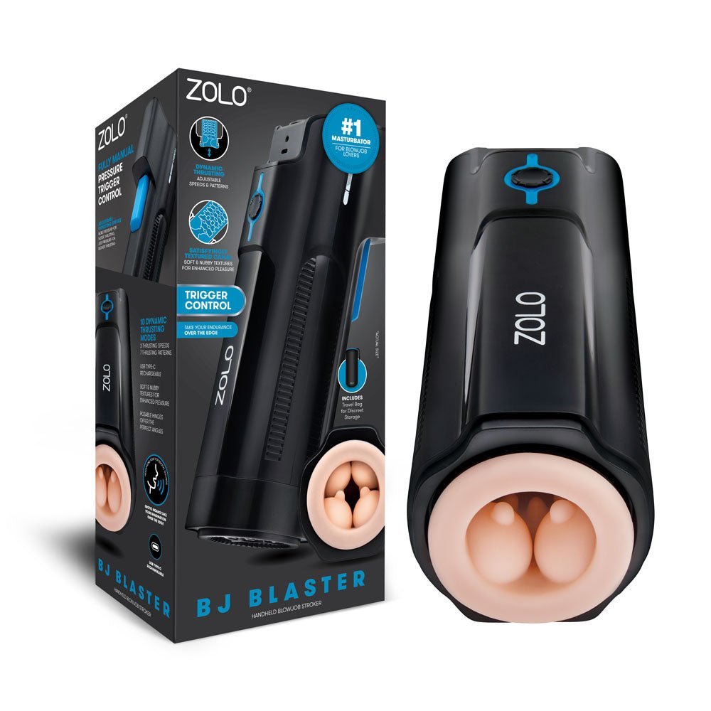 Zolo BJ Blaster - USB Rechargeable Vibrating & Thrusting Masturbator – Sex toys NZ by Naughtyhut. Discreet delivery nationwide.