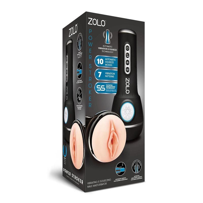 Zolo Power Stroker - Flesh USB Rechargeable Powered Masturbator – Sex toys NZ by Naughtyhut. Discreet delivery nationwide.