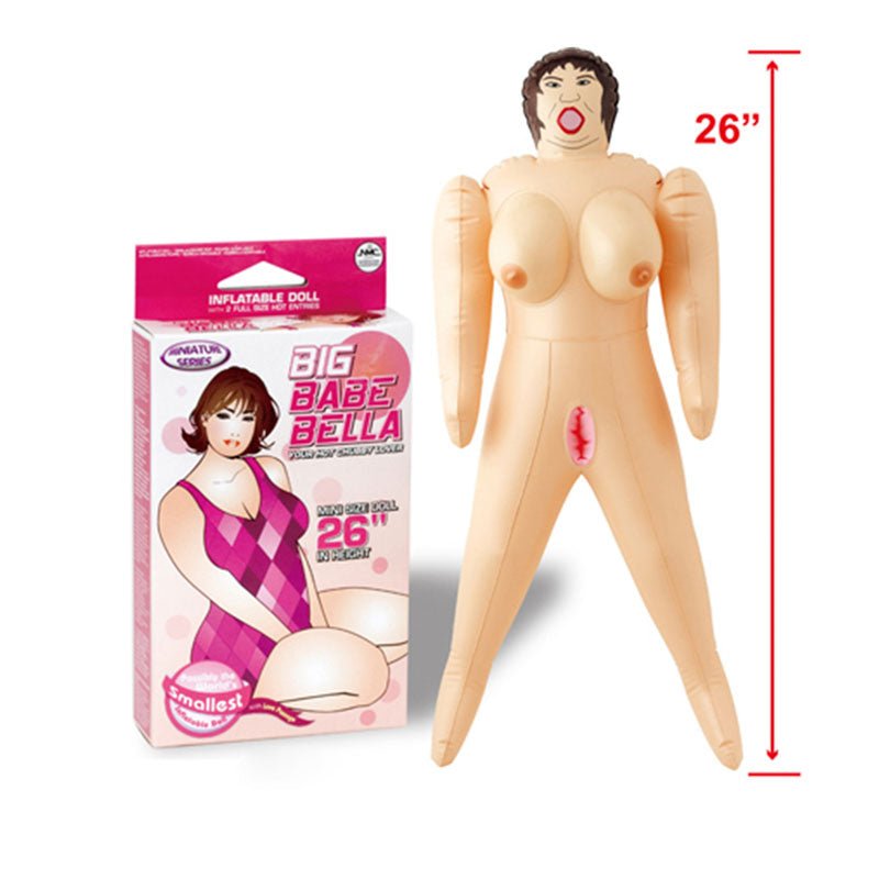 Big Babe Bella mini inflatable love doll NZ — PVC vinyl novelty blow up doll, compact and discreet.