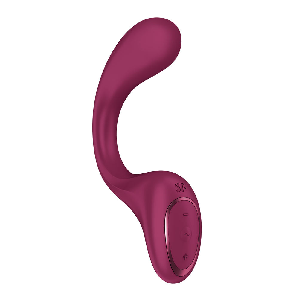 Satisfyer G For Goddess 2 - G-Spot Rabbit Vibrator in Wine Red, front view