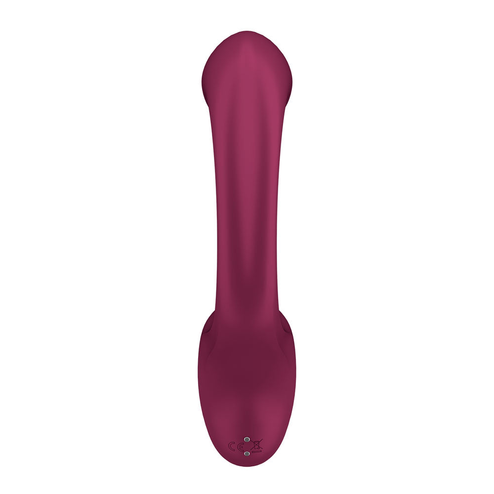 Satisfyer G For Goddess 2 - G-Spot Rabbit Vibrator in Wine Red, back view