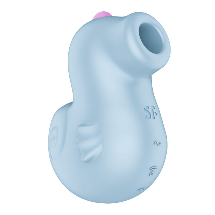 Satisfyer Sea Pony - Vibrating Air Pulse Stimulator in Baby Blue, front view