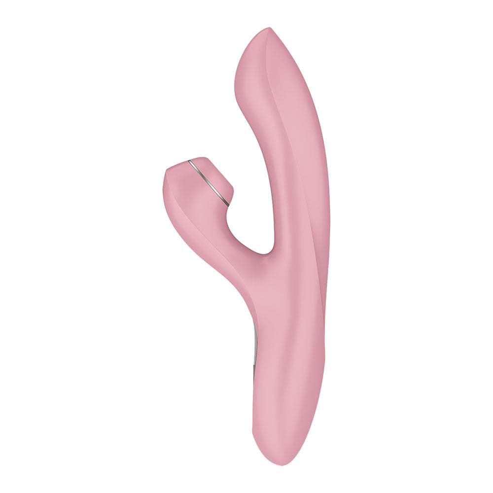 Satisfyer Pro + G-Spot Generation 2 - Rabbit Vibrator in Rose Pink, side profile