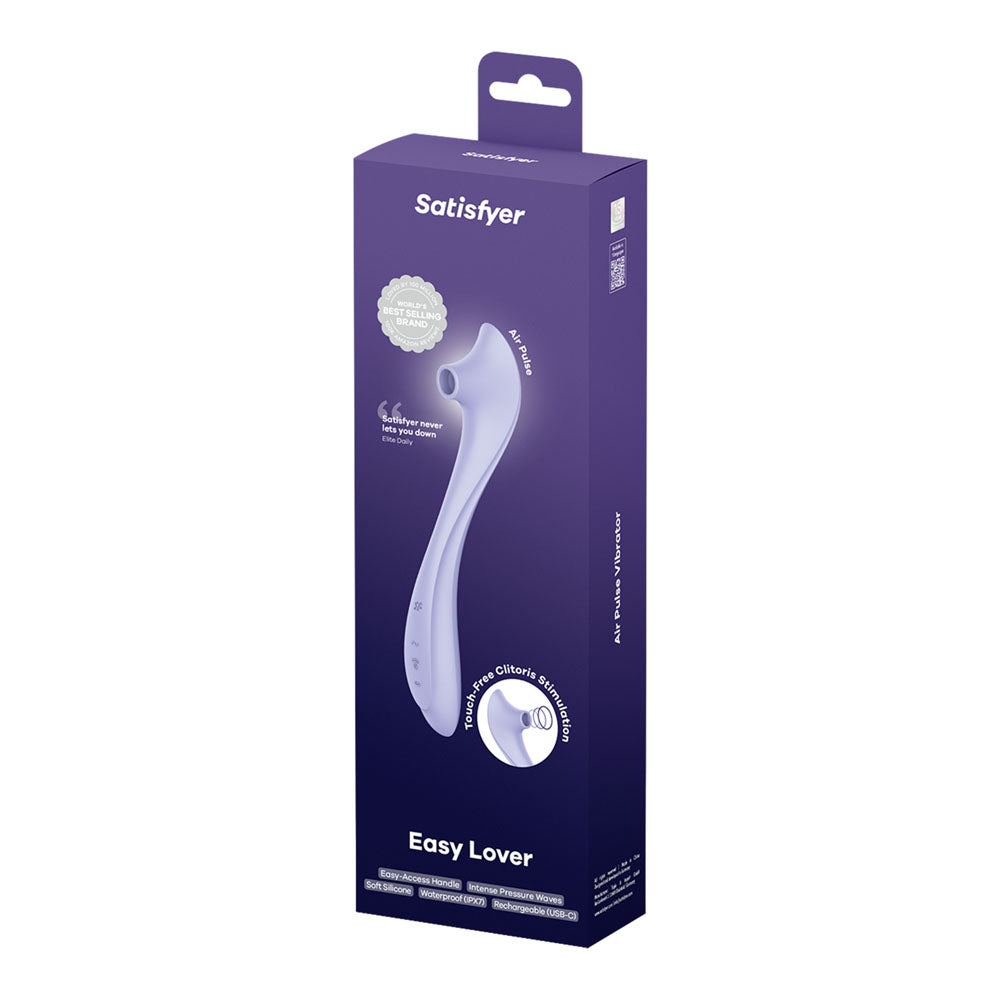 Satisfyer Easy Lover - Air Pulse Vibrator in Violet retail box