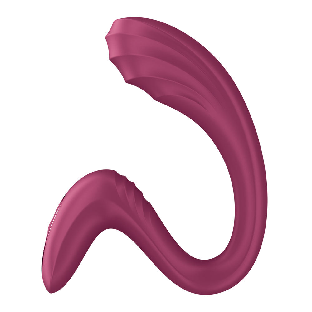 Satisfyer G For Goddess 3 in Wine Red, front view