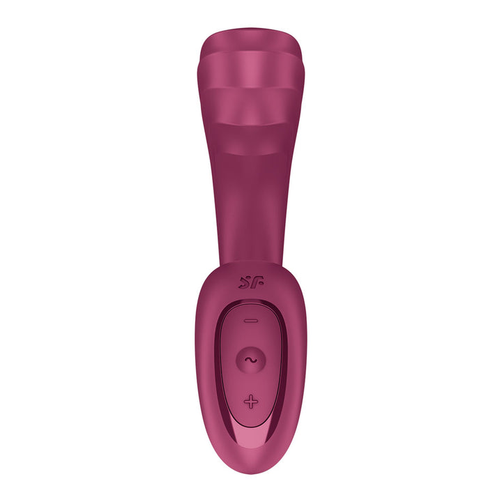 Satisfyer G For Goddess 3 in Wine Red, side profile
