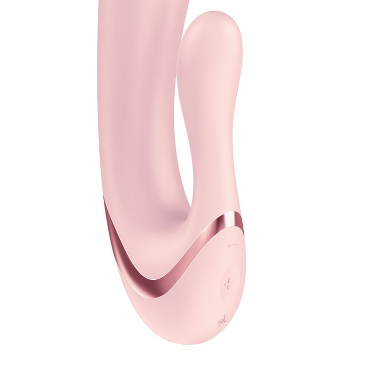 Satisfyer Pearl Bunny 3 - Rotating Rabbit Vibrator in Pink, side profile