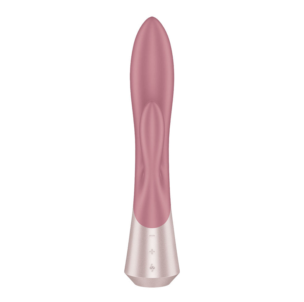 Satisfyer Pearl Bunny 1 - Rotating Rabbit Vibrator in Pink, angled view